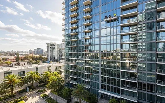 Magnum Window Shine pristine results multi-unit complex unit building apartment glass glazing Melbourne